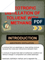 Azeotropic Distillation of Toluene With Methanol