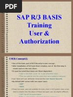 Sap R/3 Basis Training User & Authorization