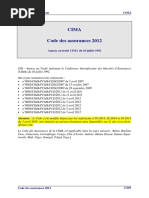 CIMA Code Assurances 2012