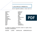 Ejercicio Diferenciar Palabras Agudas Llanas y Esdrujulas 62