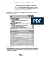 Formulación de Los Estados Financieros para Una Empresa en Liquidación