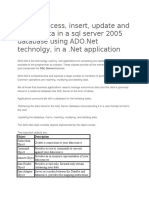 How To Access, Insert, Update and Delete Data in A SQL Server 2005