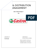 Sales and Distribution Management of Castrol