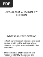 Apa Citation 6th Edition