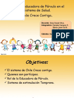 Incorporación de La Educadora de Párvulos en El Sistema de Salud en Chile.