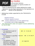 Addressingmodes tms320c5x