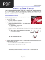 Minimizing Seam Slippage 2-12-10