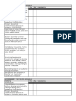 Assessment Checklists - Activity 1 2 and 3 - Dance