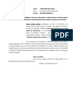 Apersonamiento Fiscal Pedro Azaña Jaque