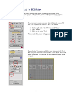 Create 3D Text in 3DS Max