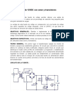 Fuente de 12VDC Con Zener y Transistores