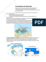 Zonas Potenciales Petroleras de Venezuela