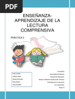  Enseñanza y Aprendizaje de La Lectura Comprensiva.