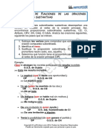 Funciones de Las Oraciones Subordinadas Sustantivas