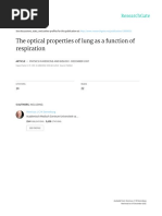 The Optical ProThe Optical Properties of Lung As A Function of Respirationperties of Lung As A Function of