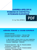 Gospodarirea Apelor in Romania in Contextul Integrarii Europ