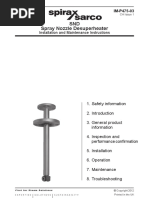 SND Spray Nozzle Desuperheater-Installation Maintenance Manual