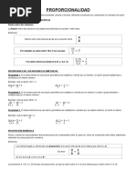 Proporcionalidad Teoría