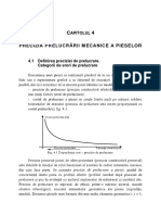 Precizia Prelucrarii Mecanice A Pieselor