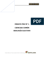 Ensayo PSU Ciencias Naturales