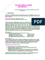 Direct & Indirect Speech