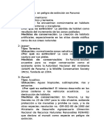 Animales en Peligro de Extinción en Panamá