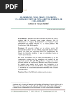 El Derecho Como Orden Concreto: Una Introducción Al Pensamiento Jurídico de Carl Schmitt