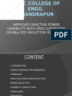 Improved Reactive Power Capability With Grid Connected Doubly Fed Induction Generator