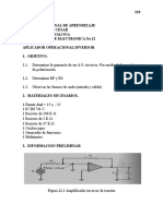 Amplificador Operacional Inversor