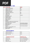 Dex. School Items: Pratice Bench