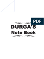 Durga'S: Note Book