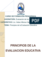 Principios de La Evaluaciòn Educativa