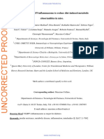 Targeting The NLRP3 Inflammasome To Reduce Diet-Induced Metabolic Abnormalities in Mice