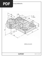 Create Solid Model Using Solidworks.: Support