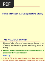 Value of Money A Comparative Study