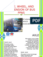 Axel, Wheel, and Suspension of Bus