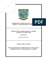 PERDA Kota Jambi No. 06 Tahun 2002 Tentang Bangunan