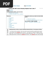 Lesson Plan Science The Weather