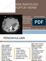 Gambaran Radiologi Pada Ruptur Hepar Fixed