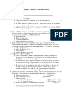 Examen Final de Contabilidad I