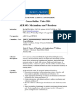 AER 403: Mechanisms and Vibrations