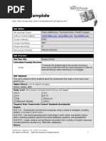 Unit Plan Template