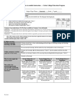 Lesson Planning Form For Accessible Instruction - Calvin College Education Program