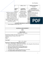 Observations, Key Questions Written Assignments, Performance Assessments