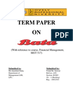 Bata Company Term Paper