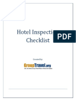 Hotel Inspection Checklist