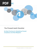 Firewall Audit Checklist