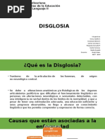 DISGLOSIAS