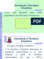 Aula 1 - Introducao A Mecanica Estatistica