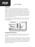 Toma Laterales - Hidraulica 2016 II